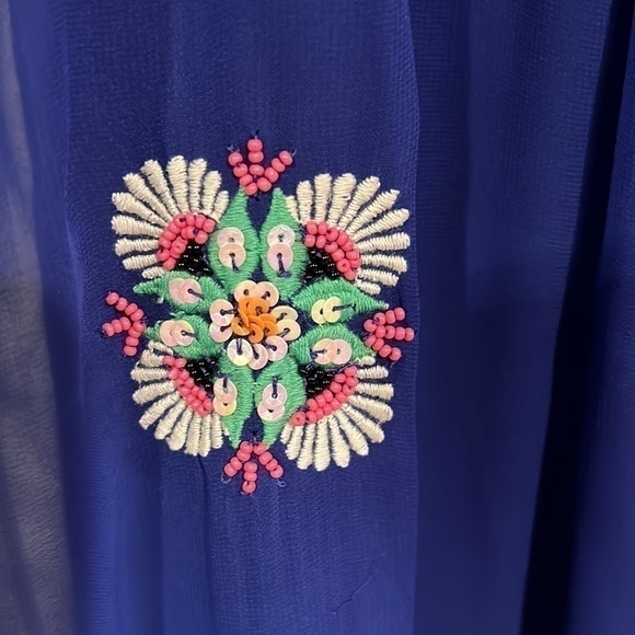 LEIFSDOTTIR Anthropologie Embroidery & Sequins Dress, Size 4 - Picture 4 of 8